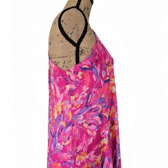 Nicole Miller Floral Charmeuse Slip Maxi Dress, Size S - Picture 6 of 8